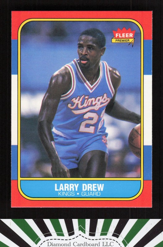 1986-87 Fleer #25 Larry Drew NMMT, front