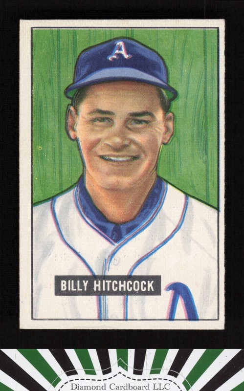 1951 Bowman #191 Billy Hitchcock VGEX+, front