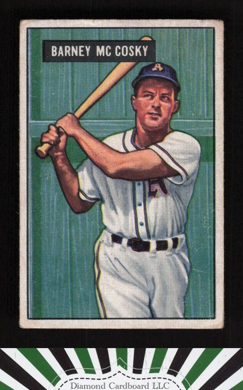 1951 Bowman #84 Barney McCosky GD+, front