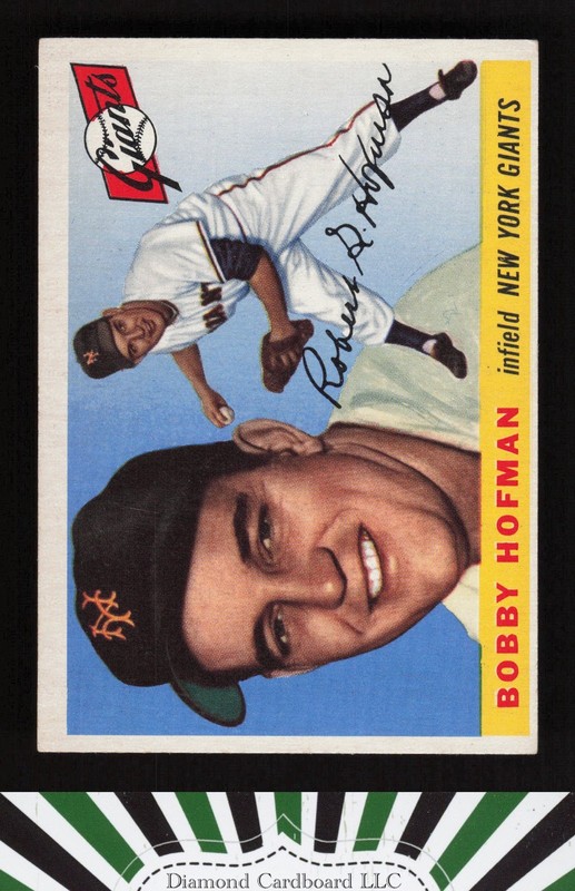 1955 Topps #17 Bobby Hofman VGEX j, front