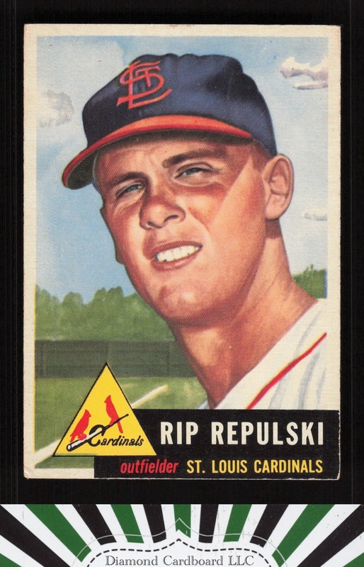 1953 Topps #172 Rip Repulski VGEX+ [CENTERED] h, front