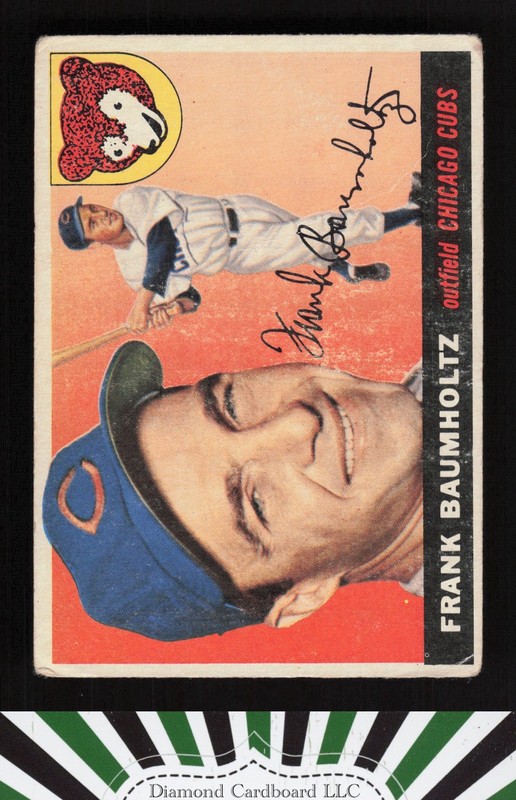 1955 Topps #172 Frank Baumholtz GD i, front