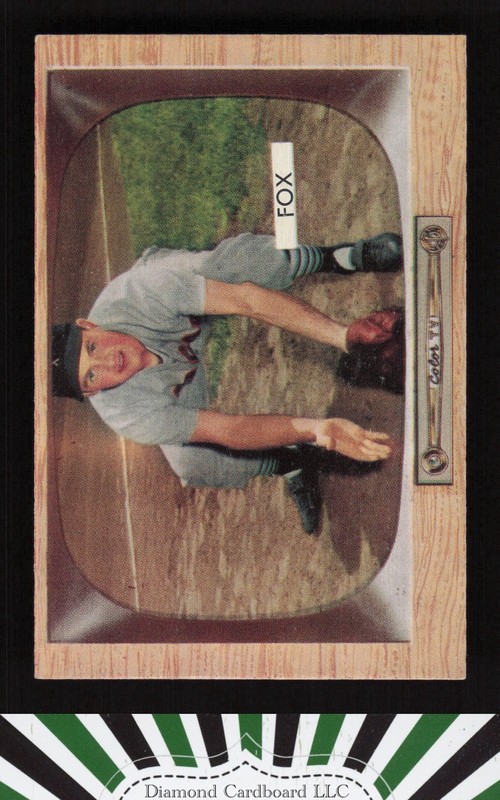 1955 Bowman #33 Nelson Fox NM [CENTERED] b, front