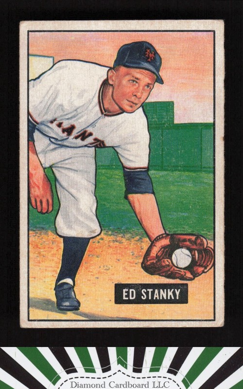 1951 Bowman #13 Eddie Stanky VGEX, front