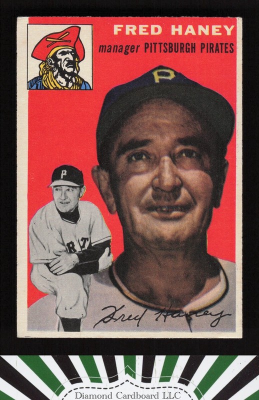 1954 Topps #75 Fred Haney VGEX a, front