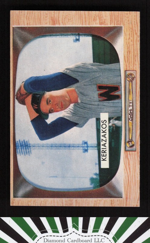 1955 Bowman #14 Gus Keriazakos EX+, front