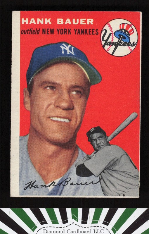 1954 Topps #130 Hank Bauer VGEX f, front