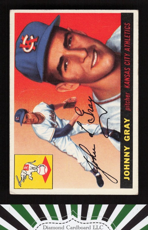 1955 Topps #101 Johnny Gray VGEX j, front