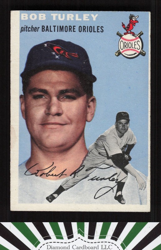 1954 Topps #85 Bob Turley VG+ c, front