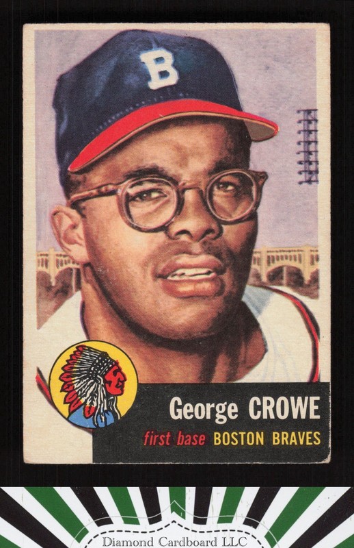 1953 Topps #3 George Crowe VGEX a, front
