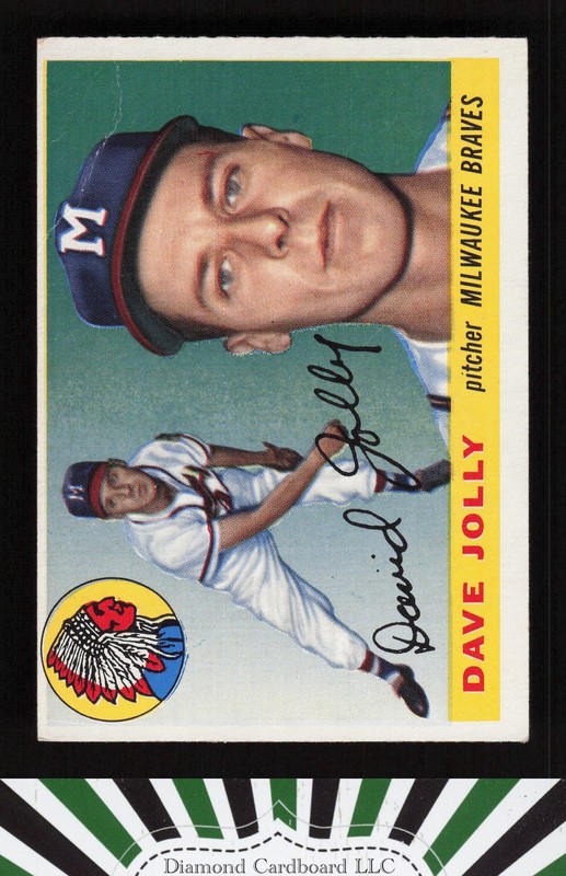 1955 Topps #35 Dave Jolly VG g, front
