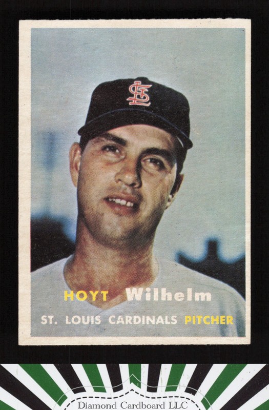 1957 Topps #203 Hoyt Wilhelm EX i, front