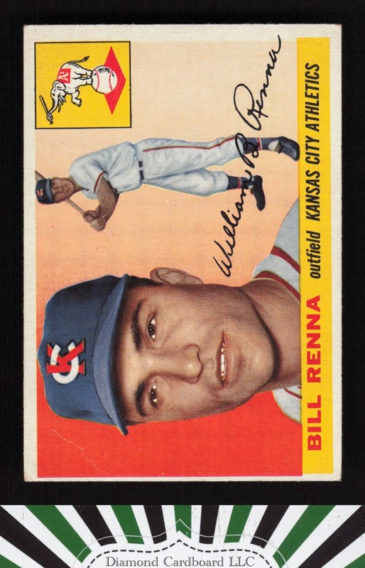 1955 Topps #121 Bill Renna VG e, front