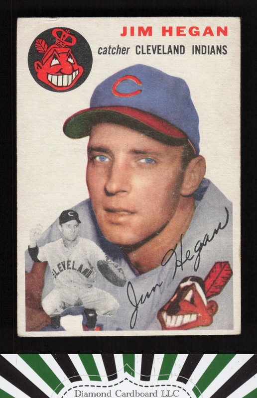 1954 Topps #29 Jim Hegan VGEX g, front