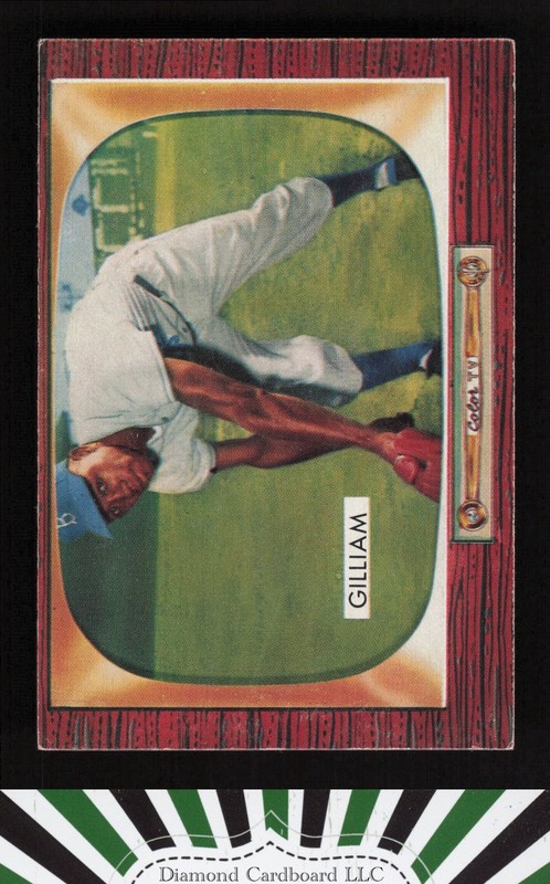 1955 Bowman #98 James "Junior" Gilliam VGEX, front