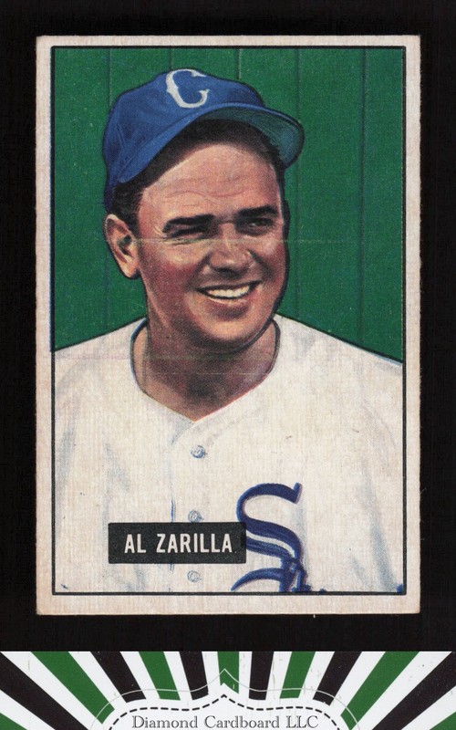1951 Bowman #35 Al Zarilla VGEX, front