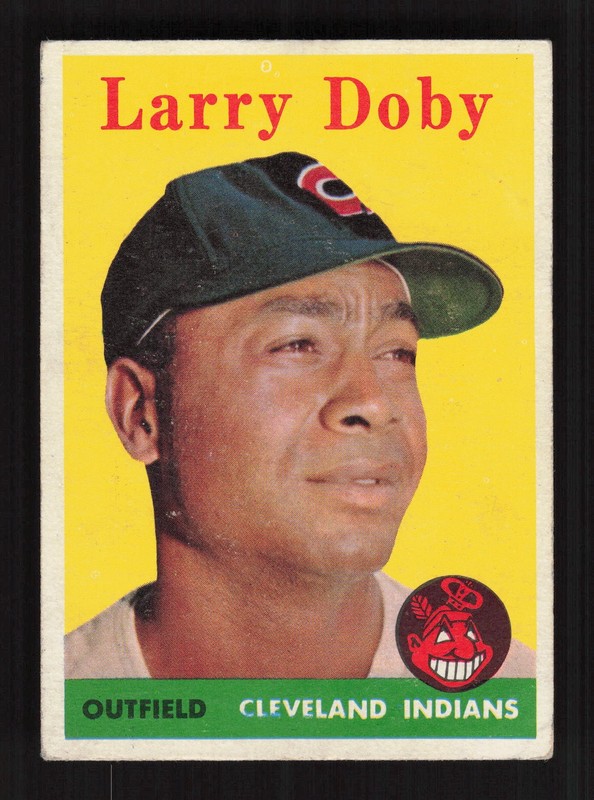 1958 Topps #424 Larry Doby VGEX i, front