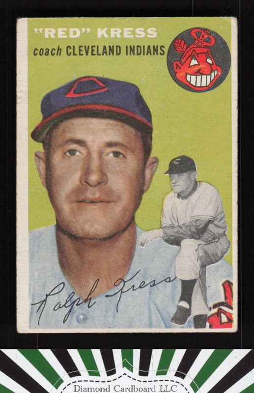 1954 Topps #160 Red Kress VG b, front