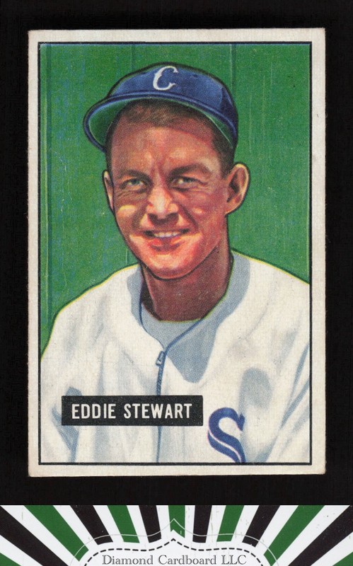 1951 Bowman #159 Bud Stewart VG+, front