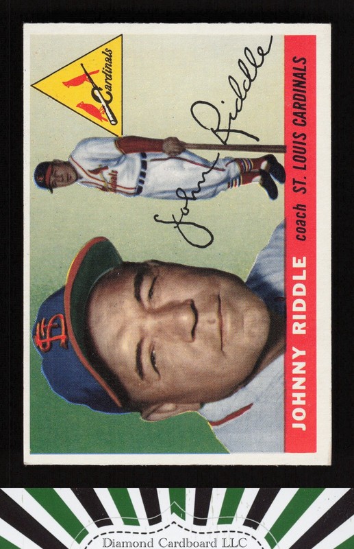 1955 Topps #98 Johnny Riddle EX f, front
