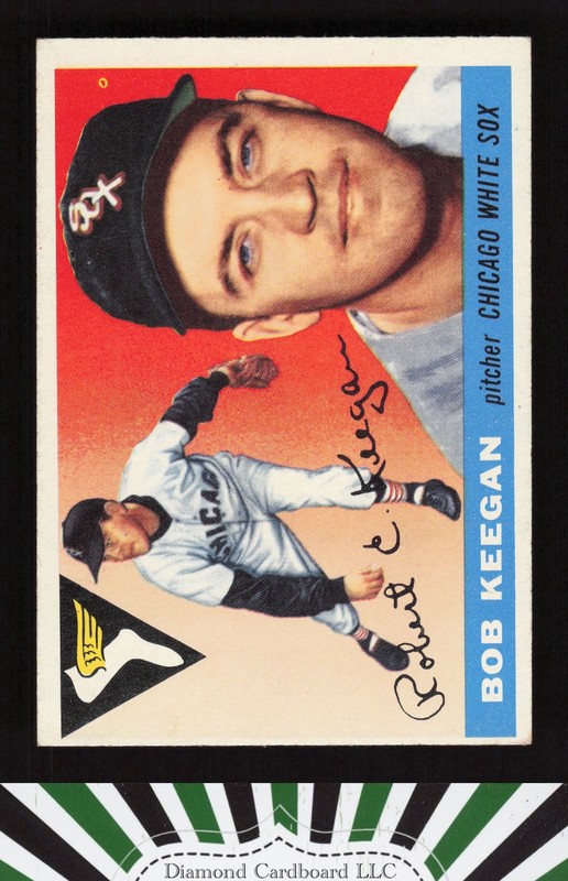 1955 Topps #10 Bob Keegan EX+ l, front