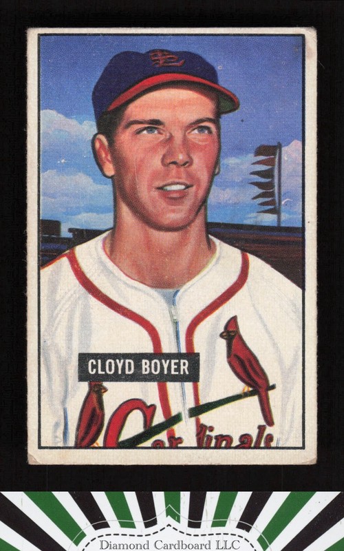 1951 Bowman #228 Cloyd Boyer VG+, front