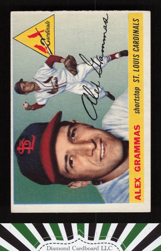 1955 Topps #21 Alex Grammas VGEX p, front