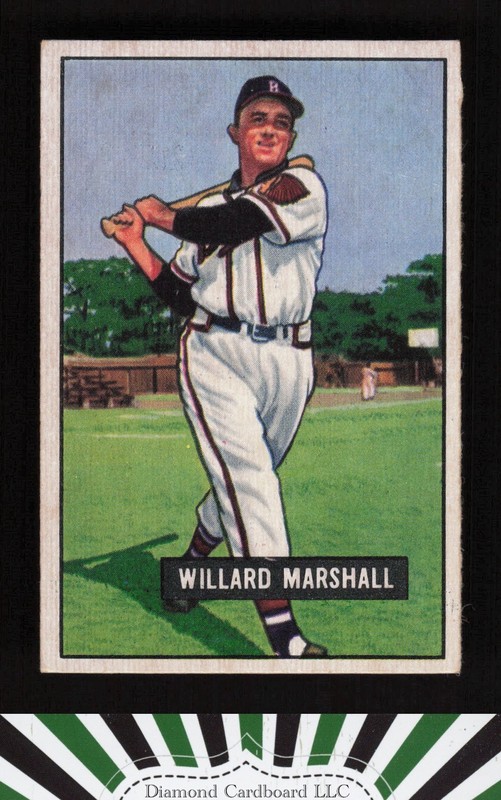 1951 Bowman #98 Willard Marshall EX, front