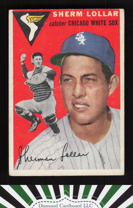 1954 Topps #39 Sherm Lollar VG c, front