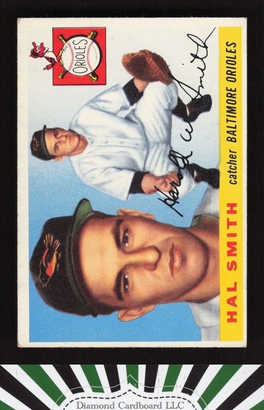 1955 Topps #8 Hal Smith VGEX l, front