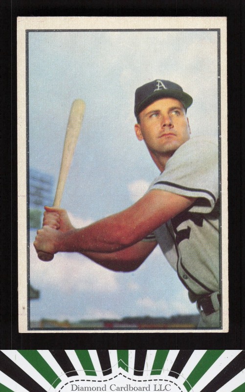 1953 Bowman Color #13 Gus Zernial VGEX b, front