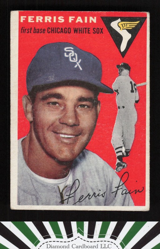 1954 Topps #27 Ferris Fain VGEX g, front