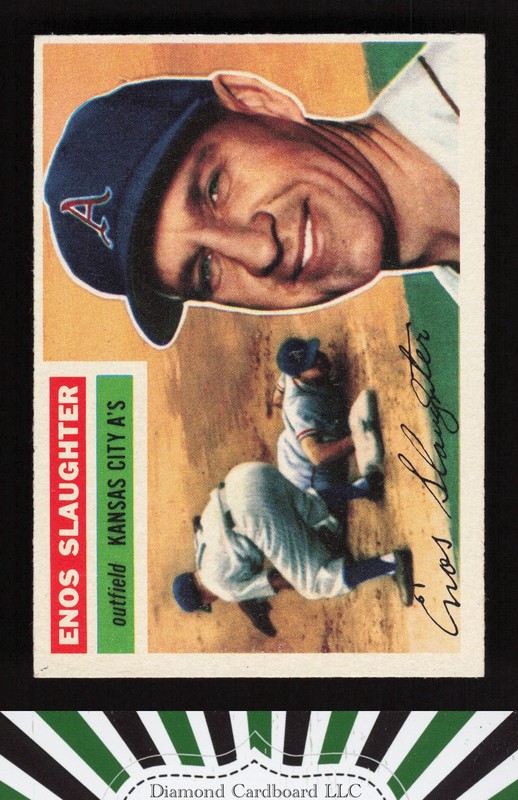 1956 Topps #109 Enos Slaughter EX p, front