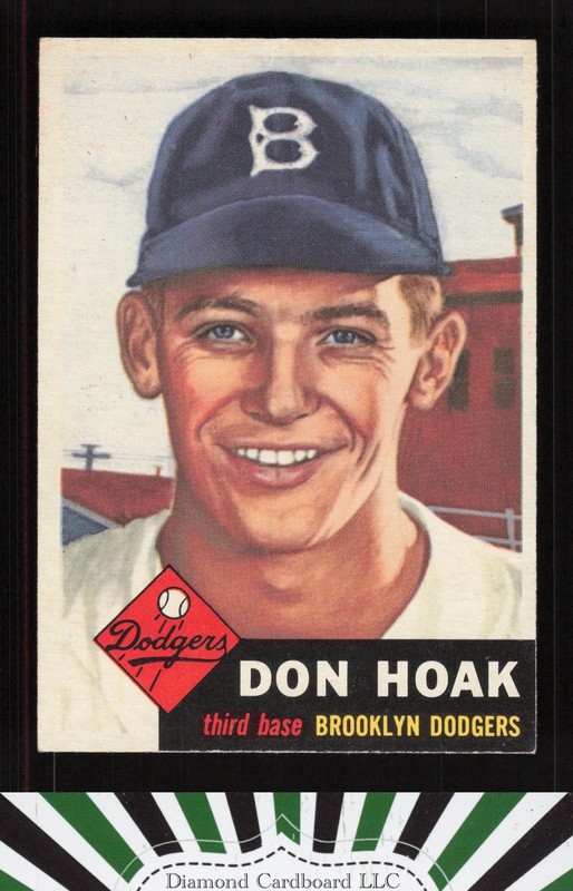 1953 Topps #176 Don Hoak NM i, front
