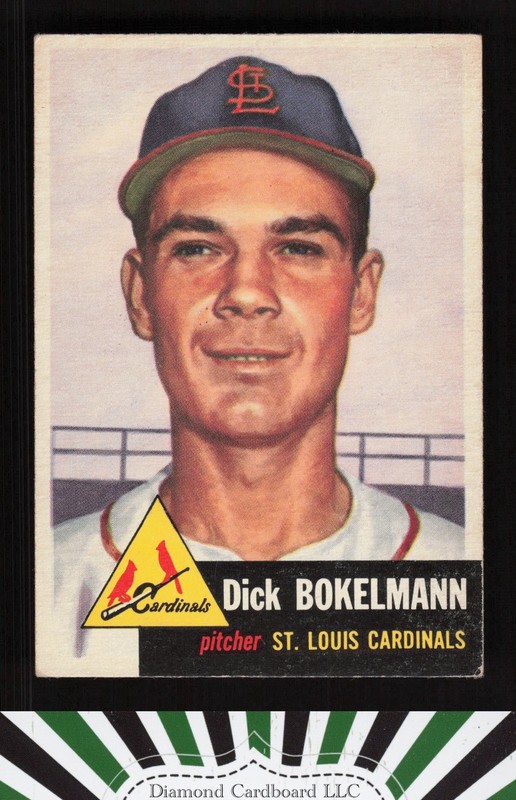 1953 Topps #204 Dick Bokelmann VGEX+ f, front