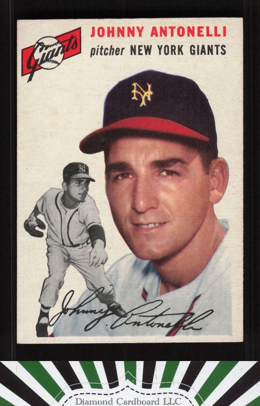 1954 Topps #119 Johnny Antonelli EXMT+ b, front