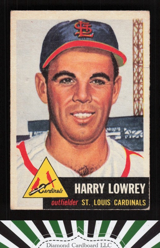 1953 Topps #16 Peanuts Lowrey VG e, front