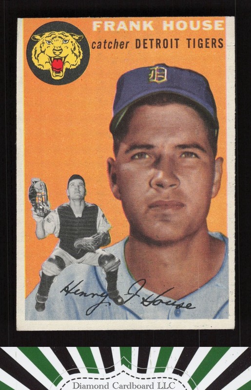 1954 Topps #163 Frank House VGEX h, front
