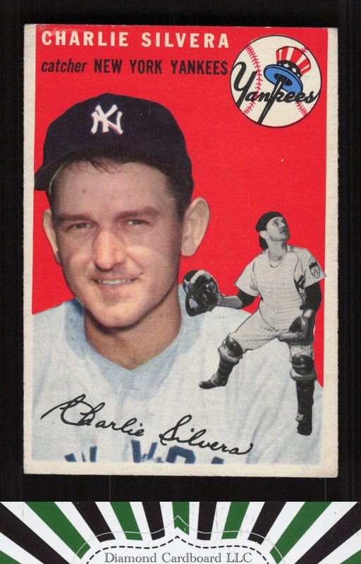 1954 Topps #96 Charlie Silvera VGEX f, front