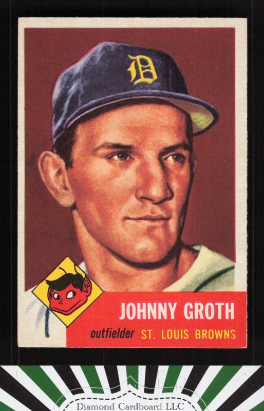 1953 Topps #36 Johnny Groth NM i, front