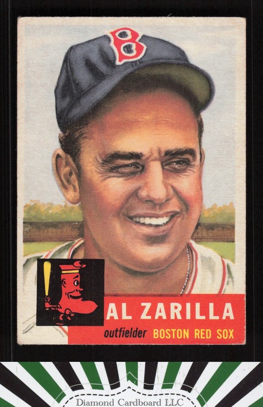 1953 Topps #181 Al Zarilla EX e, front