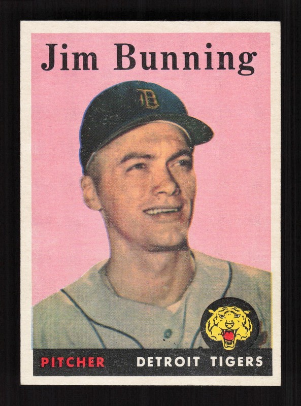 1958 Topps #115 Jim Bunning EX [CENTERED]  a, front