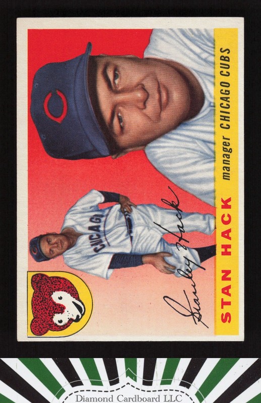 1955 Topps #6 Stan Hack EX+ m, front