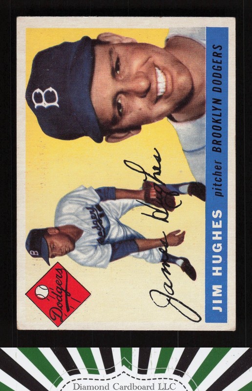 1955 Topps #51 Jim Hughes VGEX c, front