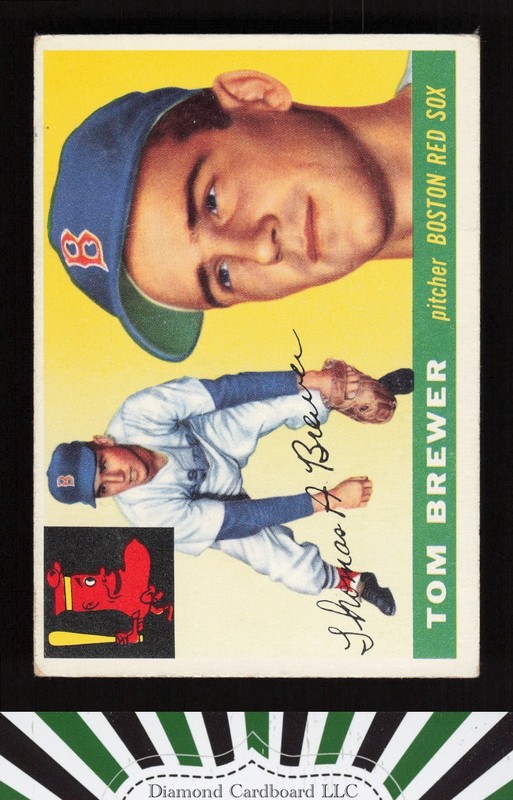 1955 Topps #83 Tom Brewer VGEX e, front