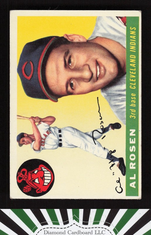 1955 Topps #70 Al Rosen VG d, front