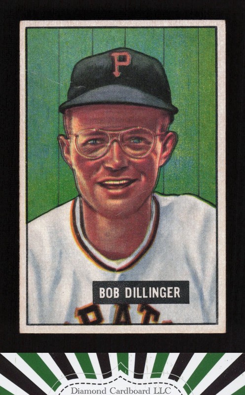 1951 Bowman #63 Bob Dillinger VG, front