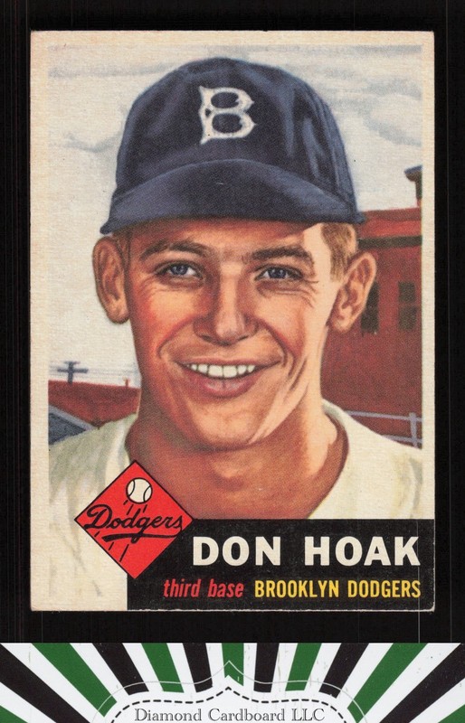 1953 Topps #176 Don Hoak EX+ f, front