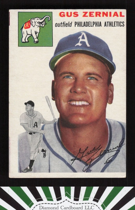 1954 Topps #2 Gus Zernial EX (MC) g, front