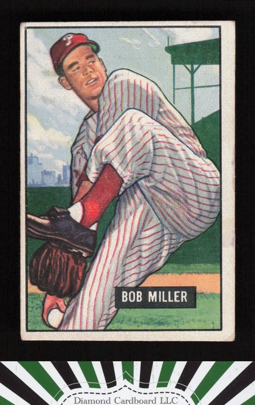 1951 Bowman #220 Bob Miller VG, front